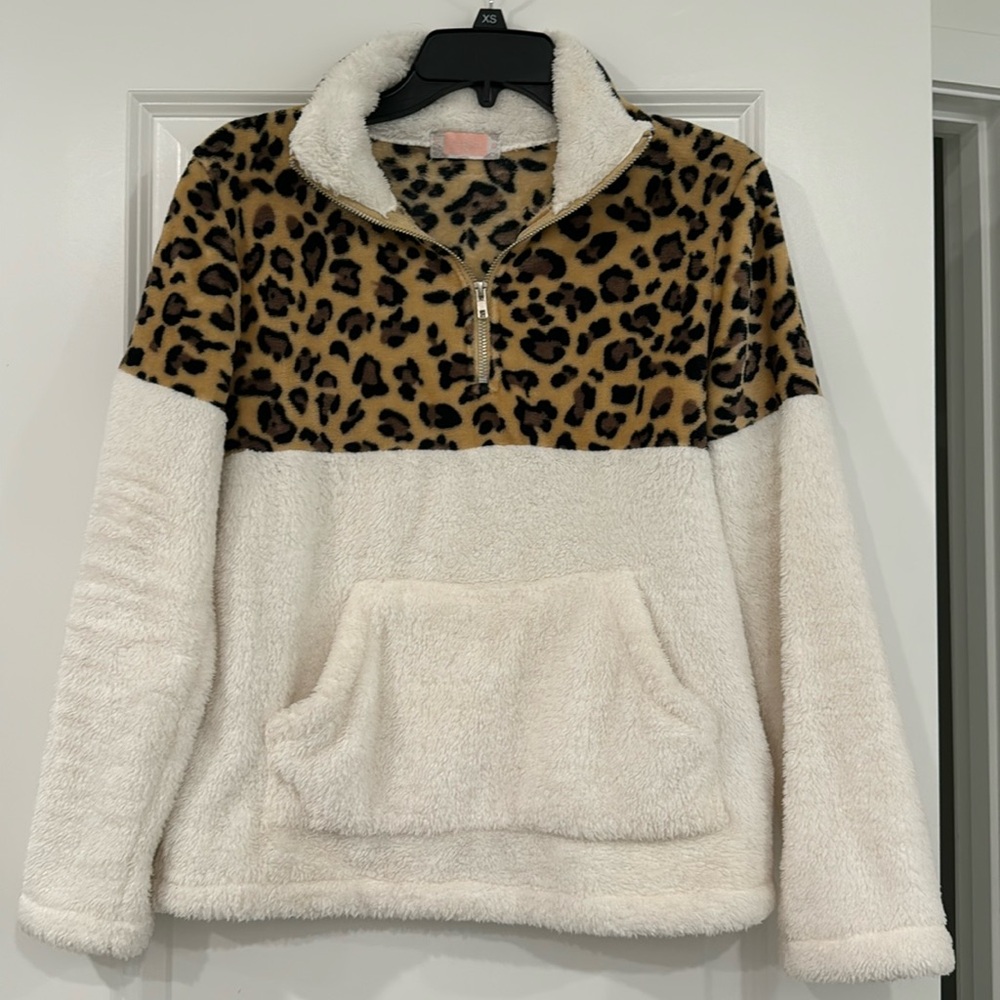 Leopard and Cream sweatshirt